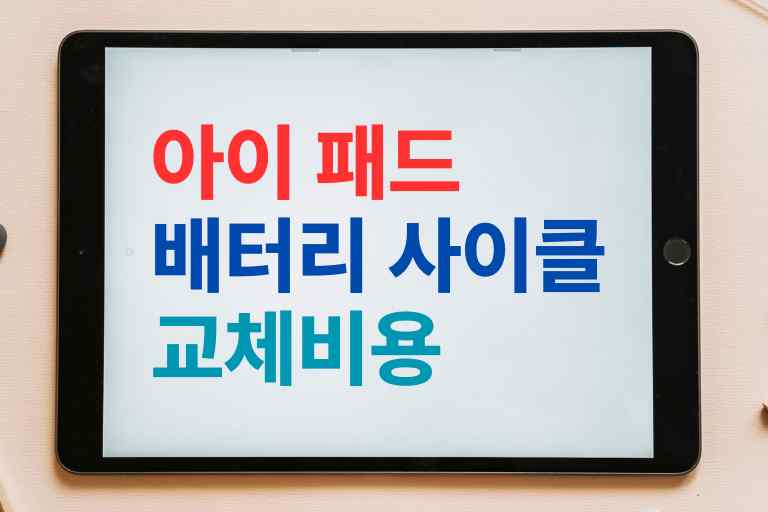 아이 패드 배터리 사이클 기준, 교체비용 - 와이즈초이스 아이 패드 배터리 사이클 기준, 교체비용 - 와이즈초이스