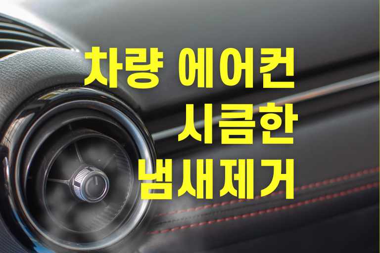 차량 에어컨 시큼한 냄새 제거